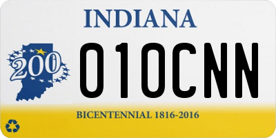 IN license plate 010CNN