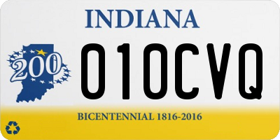 IN license plate 010CVQ