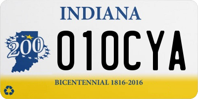 IN license plate 010CYA