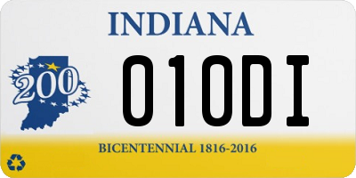 IN license plate 010DI