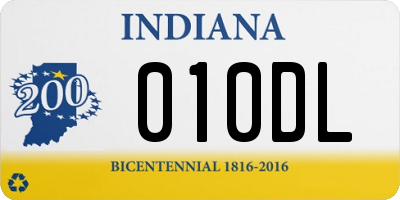 IN license plate 010DL