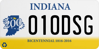 IN license plate 010DSG