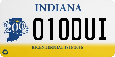 IN license plate 010DUI