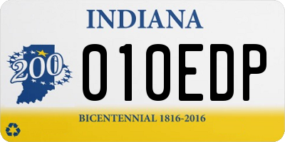 IN license plate 010EDP
