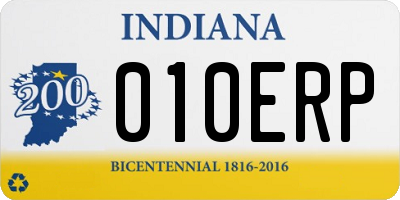 IN license plate 010ERP