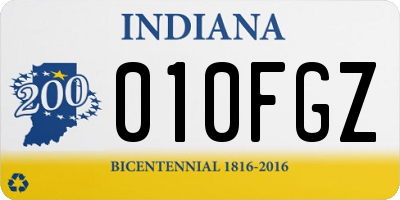 IN license plate 010FGZ