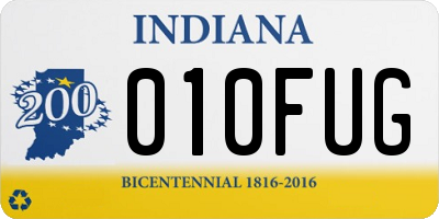IN license plate 010FUG
