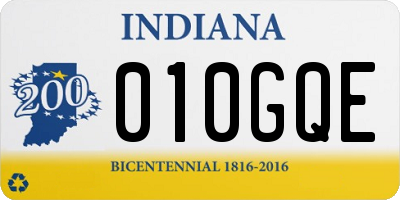 IN license plate 010GQE
