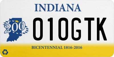 IN license plate 010GTK