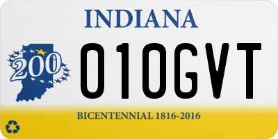 IN license plate 010GVT