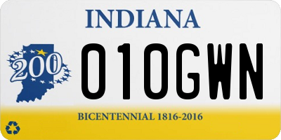 IN license plate 010GWN