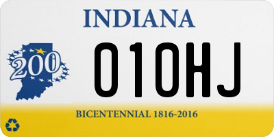 IN license plate 010HJ