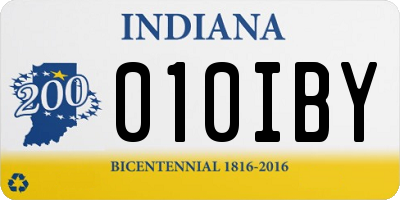 IN license plate 010IBY