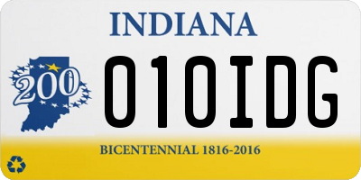 IN license plate 010IDG