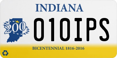 IN license plate 010IPS