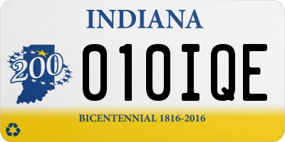IN license plate 010IQE