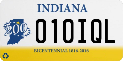 IN license plate 010IQL