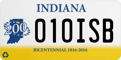 IN license plate 010ISB