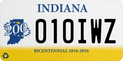 IN license plate 010IWZ