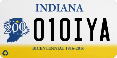IN license plate 010IYA