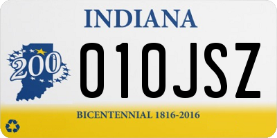 IN license plate 010JSZ