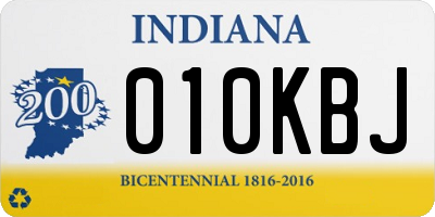 IN license plate 010KBJ