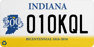 IN license plate 010KQL