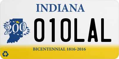 IN license plate 010LAL