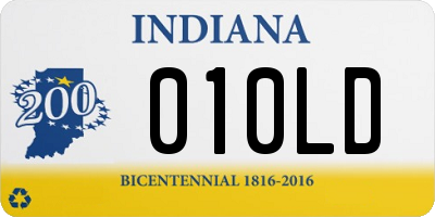 IN license plate 010LD