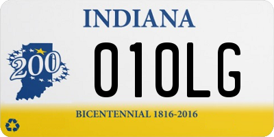 IN license plate 010LG