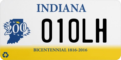 IN license plate 010LH