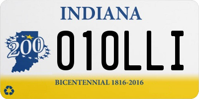 IN license plate 010LLI