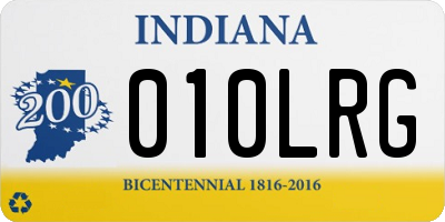 IN license plate 010LRG
