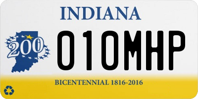 IN license plate 010MHP