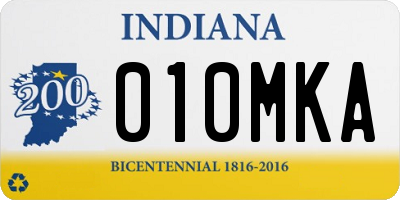 IN license plate 010MKA