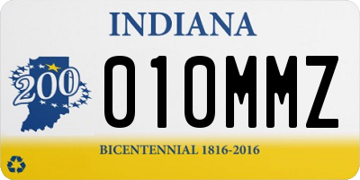 IN license plate 010MMZ