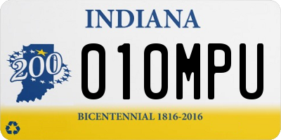 IN license plate 010MPU