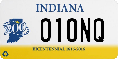 IN license plate 010NQ