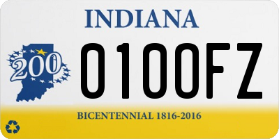 IN license plate 010OFZ