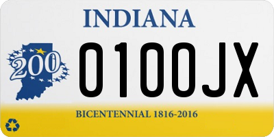 IN license plate 010OJX