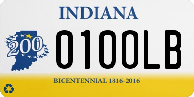 IN license plate 010OLB