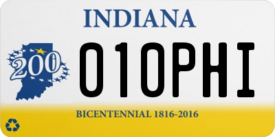 IN license plate 010PHI
