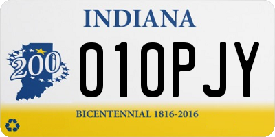 IN license plate 010PJY