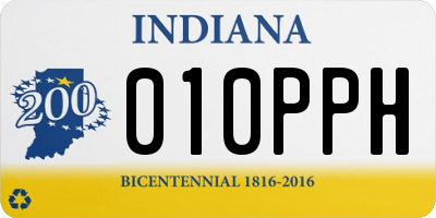 IN license plate 010PPH