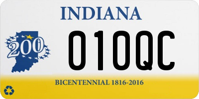 IN license plate 010QC