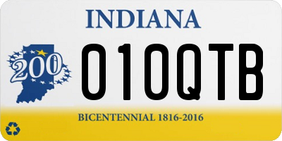 IN license plate 010QTB