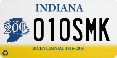 IN license plate 010SMK