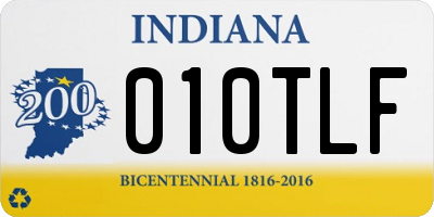 IN license plate 010TLF