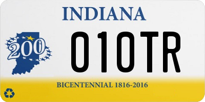 IN license plate 010TR