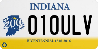 IN license plate 010ULV